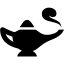 black lamp genie icon
