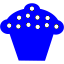blue cupcake 4 icon