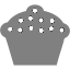 gray cupcake 5 icon