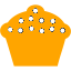 orange cupcake 5 icon