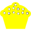 yellow cupcake 5 icon
