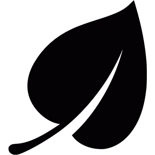 Black leaf icon - Free black leaf icons