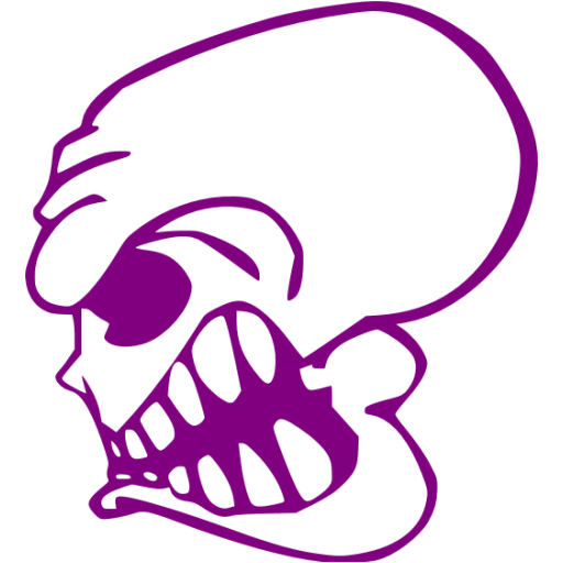 Purple skull 59 icon - Free purple skull icons