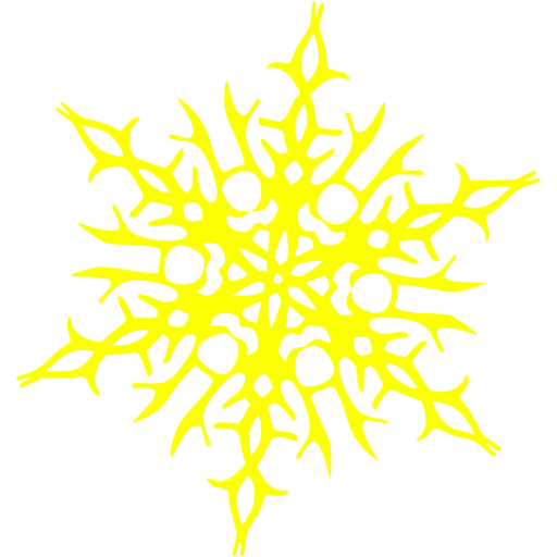 yellow snowflake clipart - photo #2