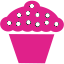 barbie pink cupcake icon