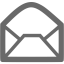dim gray email icon
