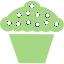 guacamole green cupcake icon