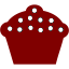maroon cupcake 5 icon