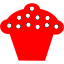 red cupcake 4 icon