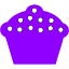 violet cupcake 5 icon