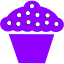 violet cupcake icon