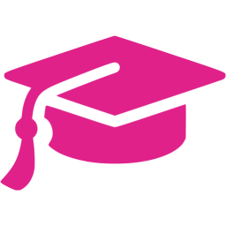 Barbie pink graduation cap icon - Free barbie pink graduation cap icons
