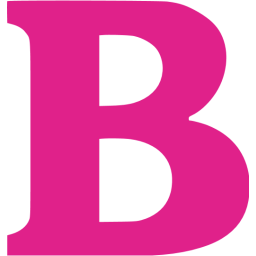 Barbie pink text bold icon - Free barbie pink font icons