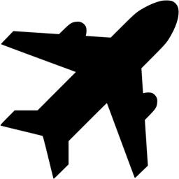 Black airport icon - Free black airport icons