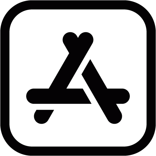 black app store logo