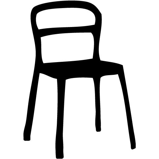 Black chair 6 icon - Free black furniture icons