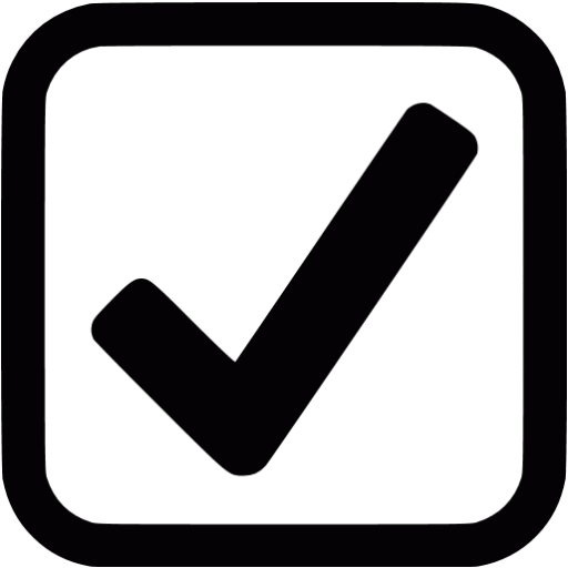 Black checked checkbox icon - Free black check mark icons