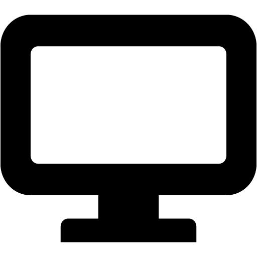 desktop icon black and white