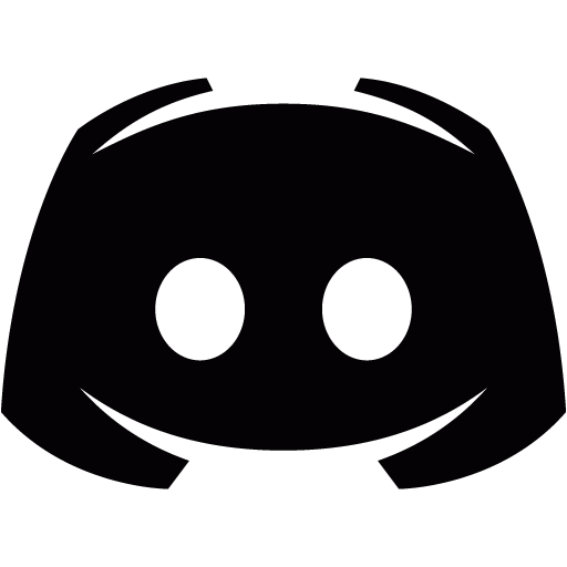 Black discord 2 icon - Free black site logo icons