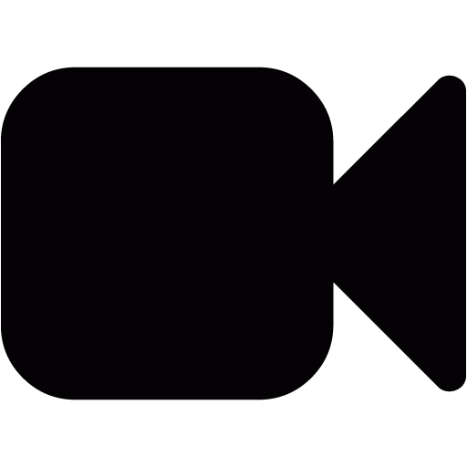 black facetime logo