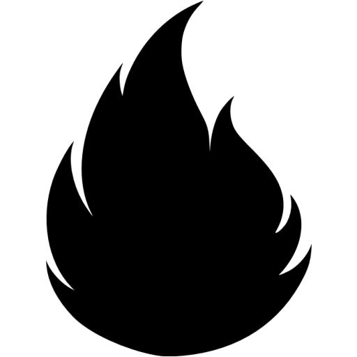 Black flame 2 icon - Free black flame icons