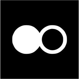 Black flickr 2 icon - Free black site logo icons