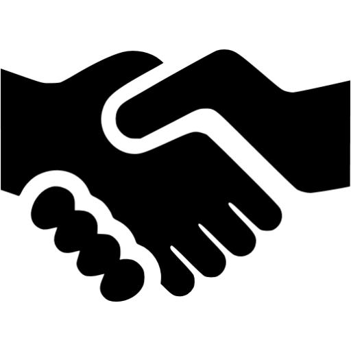 Black handshake logo, Black & White Computer Icons Handshake, shake hands,  hand, black White, logo png