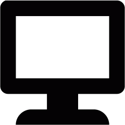 Black monitor 2 icon - Free black computer hardware icons