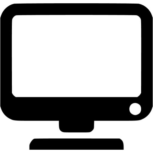 Black monitor icon - Free black computer hardware icons