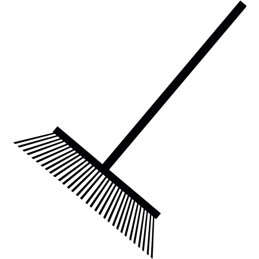 Black rake icon - Free black rake icons