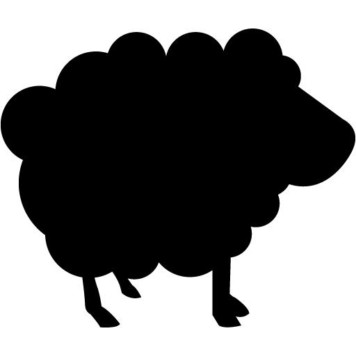 Black sheep 3 icon - Free black animal icons