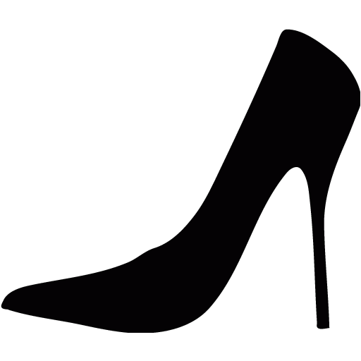 Black shoe icon - Free black clothes icons