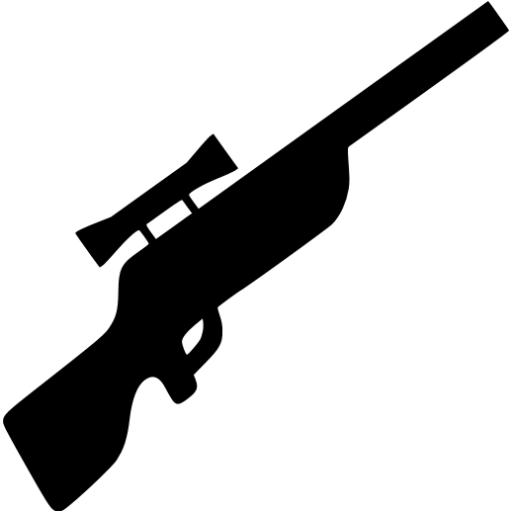 Black sniper rifle icon - Free black sniper rifle icons
