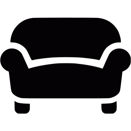 Black sofa icon - Free black furniture icons