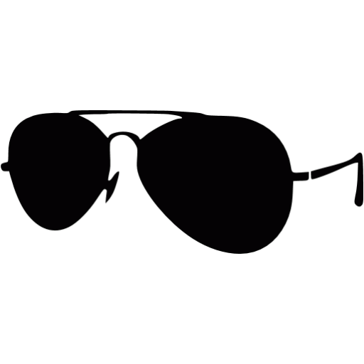 Black sunglasses icon - Free black sunglasses icons