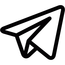 black telegram logo