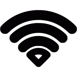 Vector Illustration of Wireless Connection Icon in Black