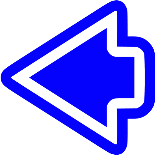 blue arrow pointing left