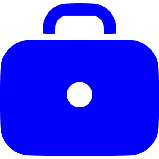 Blue Briefcase 2 Icon Free Blue Briefcase Icons