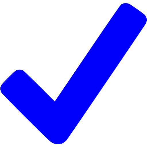Blue Check Icon Png