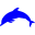 Blue dolphin icon - Free blue dolphin icons