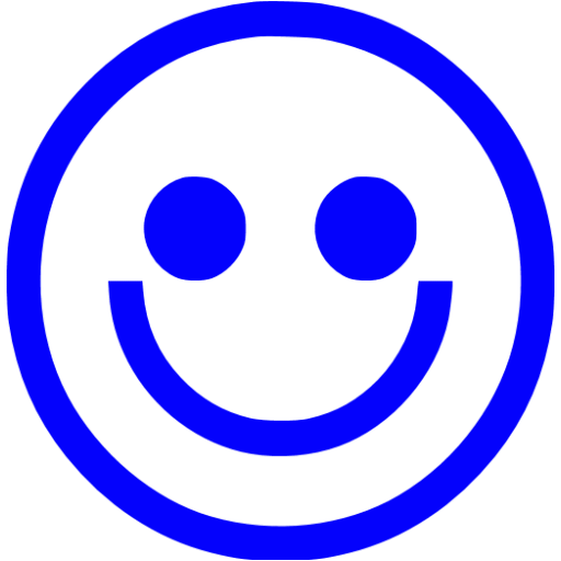 Blue emoticon 30 icon - Free blue emoticon icons