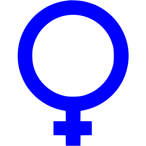 symbol for female blue