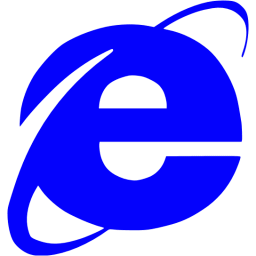 Blue internet explorer icon - Free blue browser icons