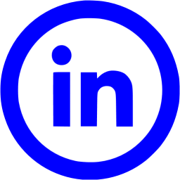 Blue linkedin 5 icon - Free blue site logo icons
