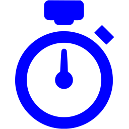 Blue stopwatch icon - Free blue stopwatch icons