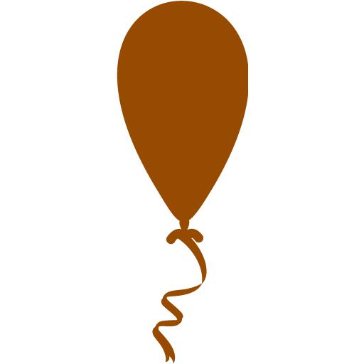 ballon icône dans marron couleur. 24468502 Art vectoriel chez Vecteezy