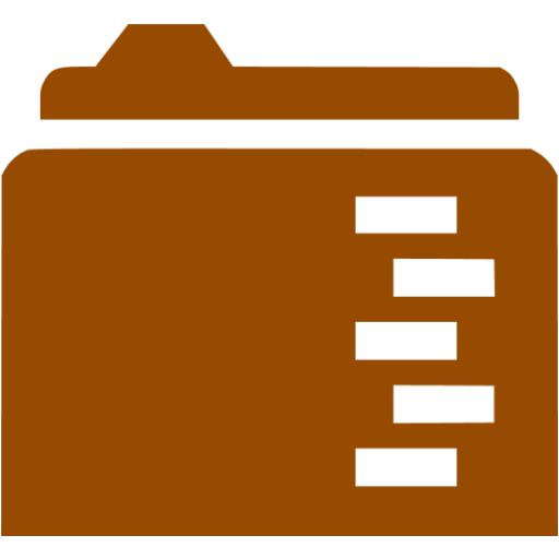 Brown full folder icon - Free brown folder icons