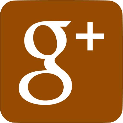 Brown google plus 3 icon - Free brown social icons