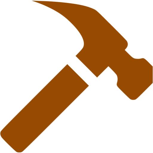 Brown Hammer Icon Free Brown Hammer Icons